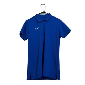 Nike Dri-FIT Team Polo Short Sleeve Polo Shirt Royal Blue Women's  Size L
